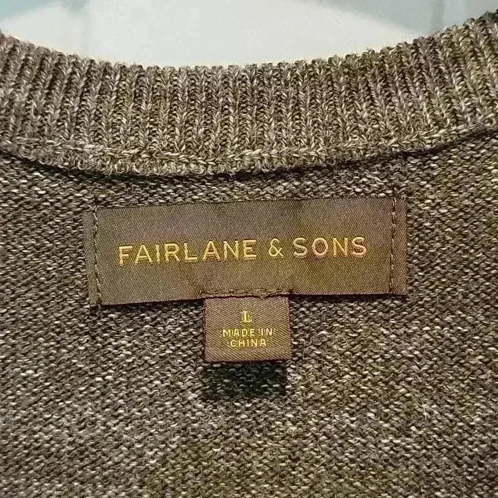 Fairlane & Sons Brown Casual Sweater Size Large - Picture 2 of 6